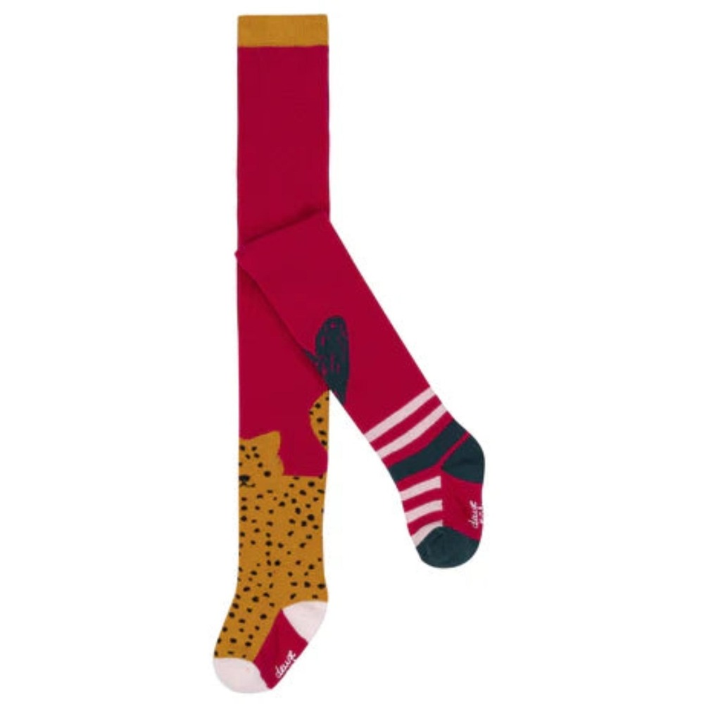Deux par Deux Fashion Tights Girls 3-4 Years Pink Leopard Striped NWT